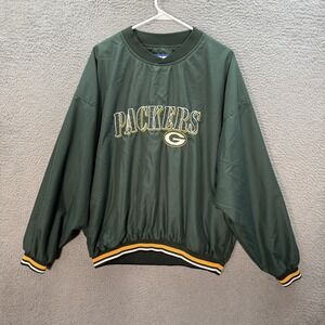 Vintage Green Bay Packers Jacket Adult Extra Large Green Logo 7 Game Day 1990s